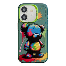 Load image into Gallery viewer, Animal Pattern Oil Painting Series PC + TPU Phone Case, For iPhone 12