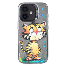 Load image into Gallery viewer, Animal Pattern Oil Painting Series PC + TPU Phone Case, For iPhone 12