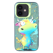 Load image into Gallery viewer, Animal Pattern Oil Painting Series PC + TPU Phone Case, For iPhone 12