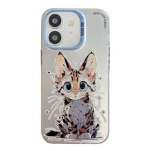 Load image into Gallery viewer, Animal Pattern Oil Painting Series PC + TPU Phone Case, For iPhone 12