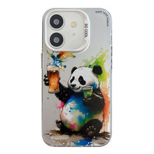 Load image into Gallery viewer, Animal Pattern Oil Painting Series PC + TPU Phone Case, For iPhone 12
