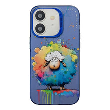 Load image into Gallery viewer, Animal Pattern Oil Painting Series PC + TPU Phone Case, For iPhone 12
