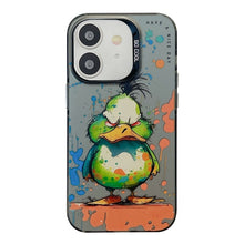 Load image into Gallery viewer, Animal Pattern Oil Painting Series PC + TPU Phone Case, For iPhone 12