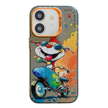 Load image into Gallery viewer, Animal Pattern Oil Painting Series PC + TPU Phone Case, For iPhone 12