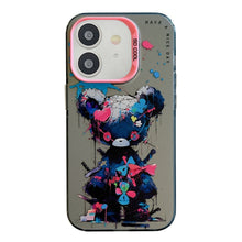 Load image into Gallery viewer, Animal Pattern Oil Painting Series PC + TPU Phone Case, For iPhone 12