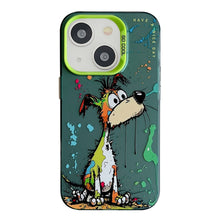 Load image into Gallery viewer, Animal Pattern Oil Painting Series PC + TPU Phone Case, For iPhone 13