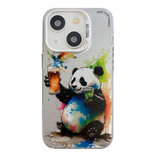 Load image into Gallery viewer, Animal Pattern Oil Painting Series PC + TPU Phone Case, For iPhone 13