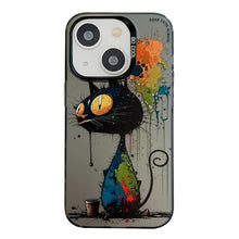 Load image into Gallery viewer, Animal Pattern Oil Painting Series PC + TPU Phone Case, For iPhone 13