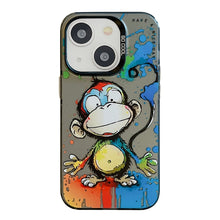 Load image into Gallery viewer, Animal Pattern Oil Painting Series PC + TPU Phone Case, For iPhone 13