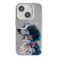 Load image into Gallery viewer, Animal Pattern Oil Painting Series PC + TPU Phone Case, For iPhone 14