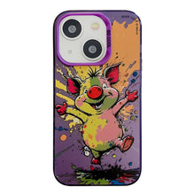 Load image into Gallery viewer, Animal Pattern Oil Painting Series PC + TPU Phone Case, For iPhone 14
