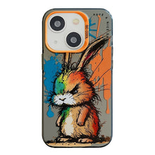 Load image into Gallery viewer, Animal Pattern Oil Painting Series PC + TPU Phone Case, For iPhone 14