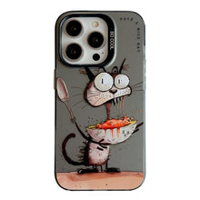 Load image into Gallery viewer, Animal Pattern Oil Painting Series PC + TPU Phone Case, For iPhone 14 Pro Max