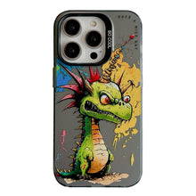 Load image into Gallery viewer, Animal Pattern Oil Painting Series PC + TPU Phone Case, For iPhone 14 Pro Max