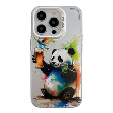 Load image into Gallery viewer, Animal Pattern Oil Painting Series PC + TPU Phone Case, For iPhone 14 Pro Max
