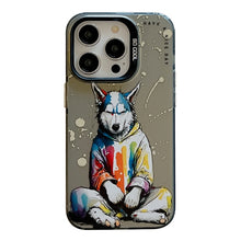 Load image into Gallery viewer, Animal Pattern Oil Painting Series PC + TPU Phone Case, For iPhone 14 Pro Max
