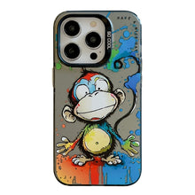 Load image into Gallery viewer, Animal Pattern Oil Painting Series PC + TPU Phone Case, For iPhone 14 Pro Max