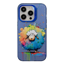 Load image into Gallery viewer, Animal Pattern Oil Painting Series PC + TPU Phone Case, For iPhone 14 Pro Max