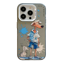 Load image into Gallery viewer, Animal Pattern Oil Painting Series PC + TPU Phone Case, For iPhone 14 Pro Max
