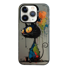 Load image into Gallery viewer, Animal Pattern Oil Painting Series PC + TPU Phone Case, For iPhone 11 Pro Max