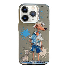 Load image into Gallery viewer, Animal Pattern Oil Painting Series PC + TPU Phone Case, For iPhone 11 Pro Max