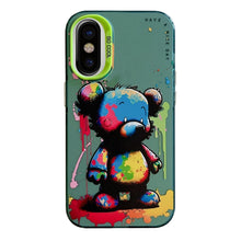 Load image into Gallery viewer, Animal Pattern Oil Painting Series PC + TPU Phone Case, For iPhone X / XS