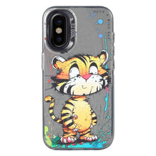 Load image into Gallery viewer, Animal Pattern Oil Painting Series PC + TPU Phone Case, For iPhone X / XS