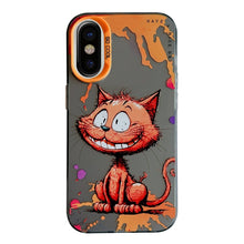 Load image into Gallery viewer, Animal Pattern Oil Painting Series PC + TPU Phone Case, For iPhone X / XS