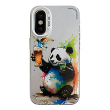 Load image into Gallery viewer, Animal Pattern Oil Painting Series PC + TPU Phone Case, For iPhone X / XS