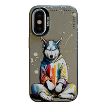Load image into Gallery viewer, Animal Pattern Oil Painting Series PC + TPU Phone Case, For iPhone X / XS