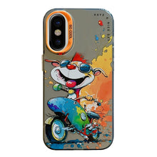 Load image into Gallery viewer, Animal Pattern Oil Painting Series PC + TPU Phone Case, For iPhone X / XS