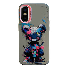 Load image into Gallery viewer, Animal Pattern Oil Painting Series PC + TPU Phone Case, For iPhone X / XS