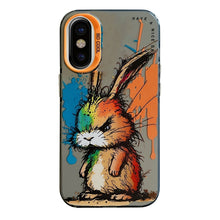 Load image into Gallery viewer, Animal Pattern Oil Painting Series PC + TPU Phone Case, For iPhone X / XS