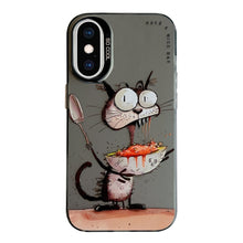 Load image into Gallery viewer, Animal Pattern Oil Painting Series PC + TPU Phone Case, For iPhone XS Max