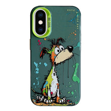 Load image into Gallery viewer, Animal Pattern Oil Painting Series PC + TPU Phone Case, For iPhone XS Max
