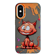 Load image into Gallery viewer, Animal Pattern Oil Painting Series PC + TPU Phone Case, For iPhone XS Max