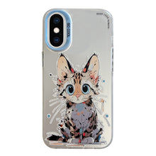 Load image into Gallery viewer, Animal Pattern Oil Painting Series PC + TPU Phone Case, For iPhone XS Max
