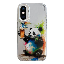 Load image into Gallery viewer, Animal Pattern Oil Painting Series PC + TPU Phone Case, For iPhone XS Max
