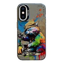 Load image into Gallery viewer, Animal Pattern Oil Painting Series PC + TPU Phone Case, For iPhone XS Max