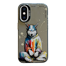 Load image into Gallery viewer, Animal Pattern Oil Painting Series PC + TPU Phone Case, For iPhone XS Max