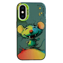 Load image into Gallery viewer, Animal Pattern Oil Painting Series PC + TPU Phone Case, For iPhone XS Max