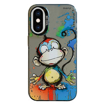 Load image into Gallery viewer, Animal Pattern Oil Painting Series PC + TPU Phone Case, For iPhone XS Max