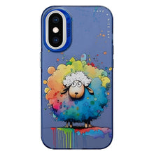 Load image into Gallery viewer, Animal Pattern Oil Painting Series PC + TPU Phone Case, For iPhone XS Max
