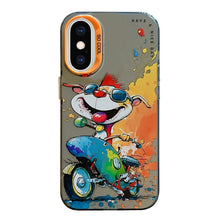 Load image into Gallery viewer, Animal Pattern Oil Painting Series PC + TPU Phone Case, For iPhone XS Max