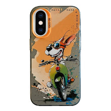 Load image into Gallery viewer, Animal Pattern Oil Painting Series PC + TPU Phone Case, For iPhone XS Max