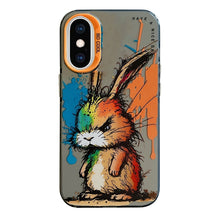 Load image into Gallery viewer, Animal Pattern Oil Painting Series PC + TPU Phone Case, For iPhone XS Max