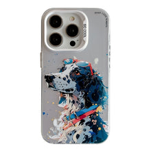 Load image into Gallery viewer, Animal Pattern Oil Painting Series PC + TPU Phone Case, For iPhone 16 Pro