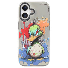 Load image into Gallery viewer, Animal Pattern Oil Painting Series PC + TPU Phone Case, For iPhone 16 Plus