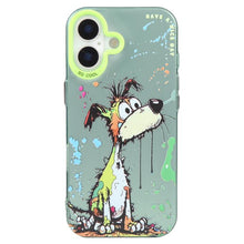 Load image into Gallery viewer, Animal Pattern Oil Painting Series PC + TPU Phone Case, For iPhone 16 Plus