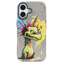 Load image into Gallery viewer, Animal Pattern Oil Painting Series PC + TPU Phone Case, For iPhone 16 Plus